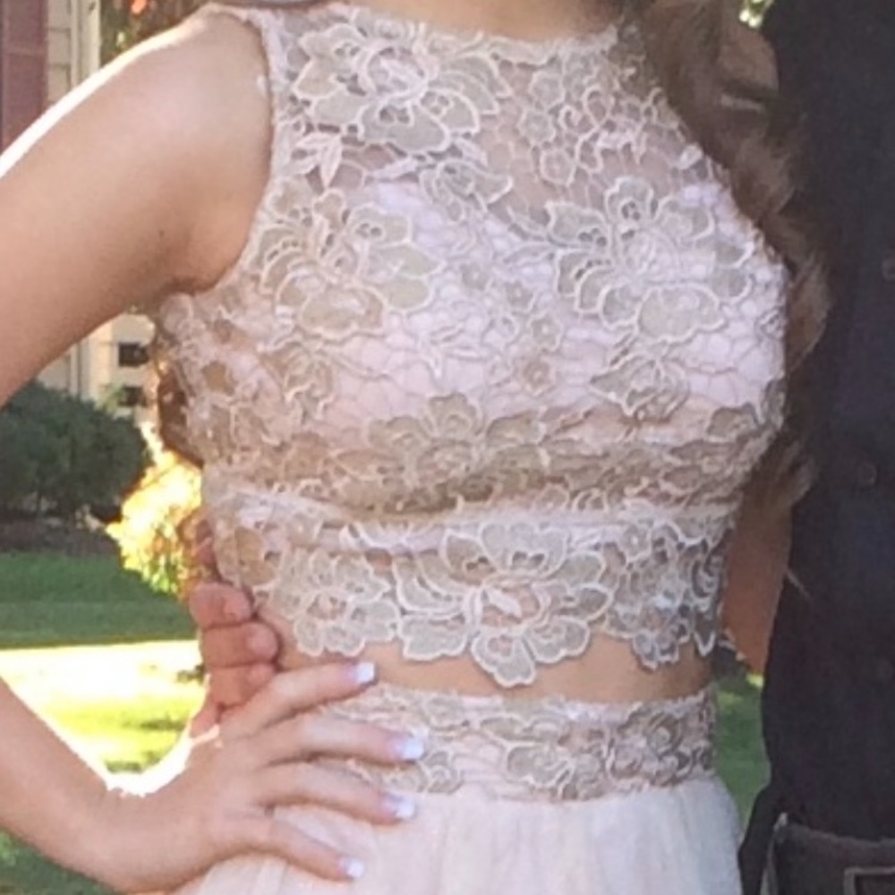 Rose Gold two-piece Dress